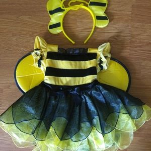 Bumblebee Costume sz 9 Months Dress w/ Head
